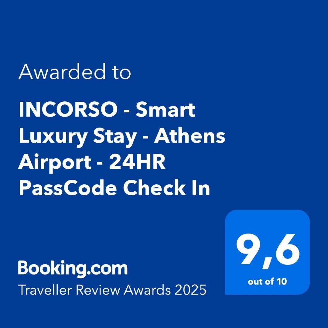 Incorsο - Smart Luxury Stay - Athens Airport - 24Hr Passcode Check In Markópoulon Buitenkant foto
